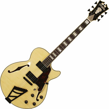 Ημιακουστική Κιθάρα D'Angelico EX-SS Natural Clear with Black Hardware - 1