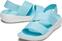 Womens Sailing Shoes Crocs Women's LiteRide Stretch Sandal Ice Blue/Almost White 34-35