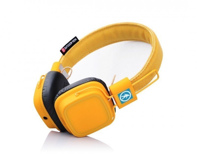 Vezeték nélküli fejhallgatók On-ear Outdoor Tech Privates - Wireless Touch Control Headphones - Mustard