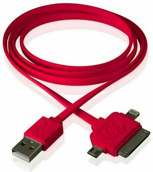 USB-kabel Outdoor Tech Calamari - 3-In-1 Charge Cable - Red - 1