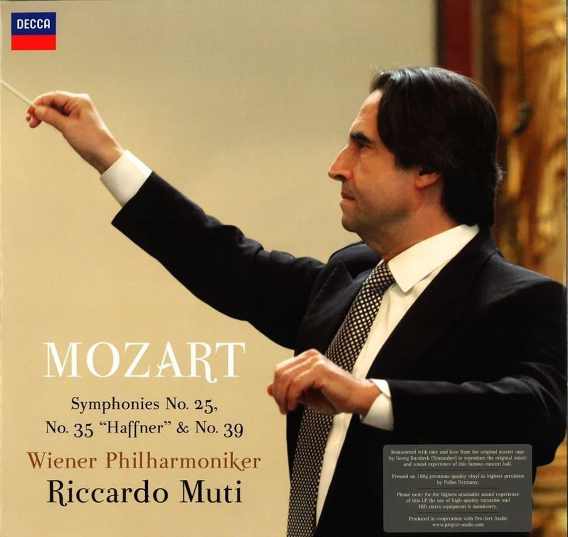 Vinylplade Riccardo Muti Mozart Symphonies Nr. 25, 35, 39 (2 LP)