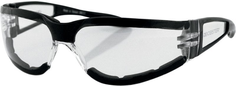 Motorcycle Glasses Bobster Shield II Adventure Gloss Black/Clear Motorcycle Glasses