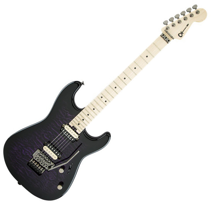 Guitare électrique Charvel Pro Mod San Dimas Style 1 HH FR MN Transp Purple Burst