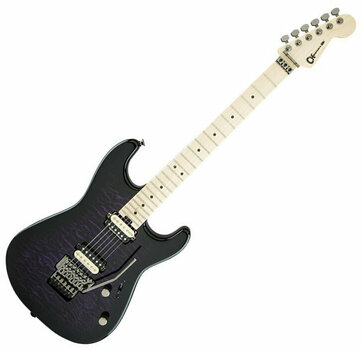 Guitarra elétrica Charvel Pro Mod San Dimas Style 1 HH FR MN Transp Purple Burst - 1