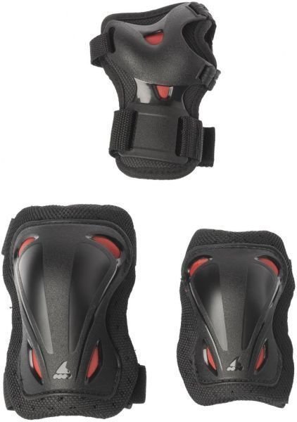 Inline and Cycling Protectors Rollerblade Skate Gear Junior 3 Black-Red 3XS