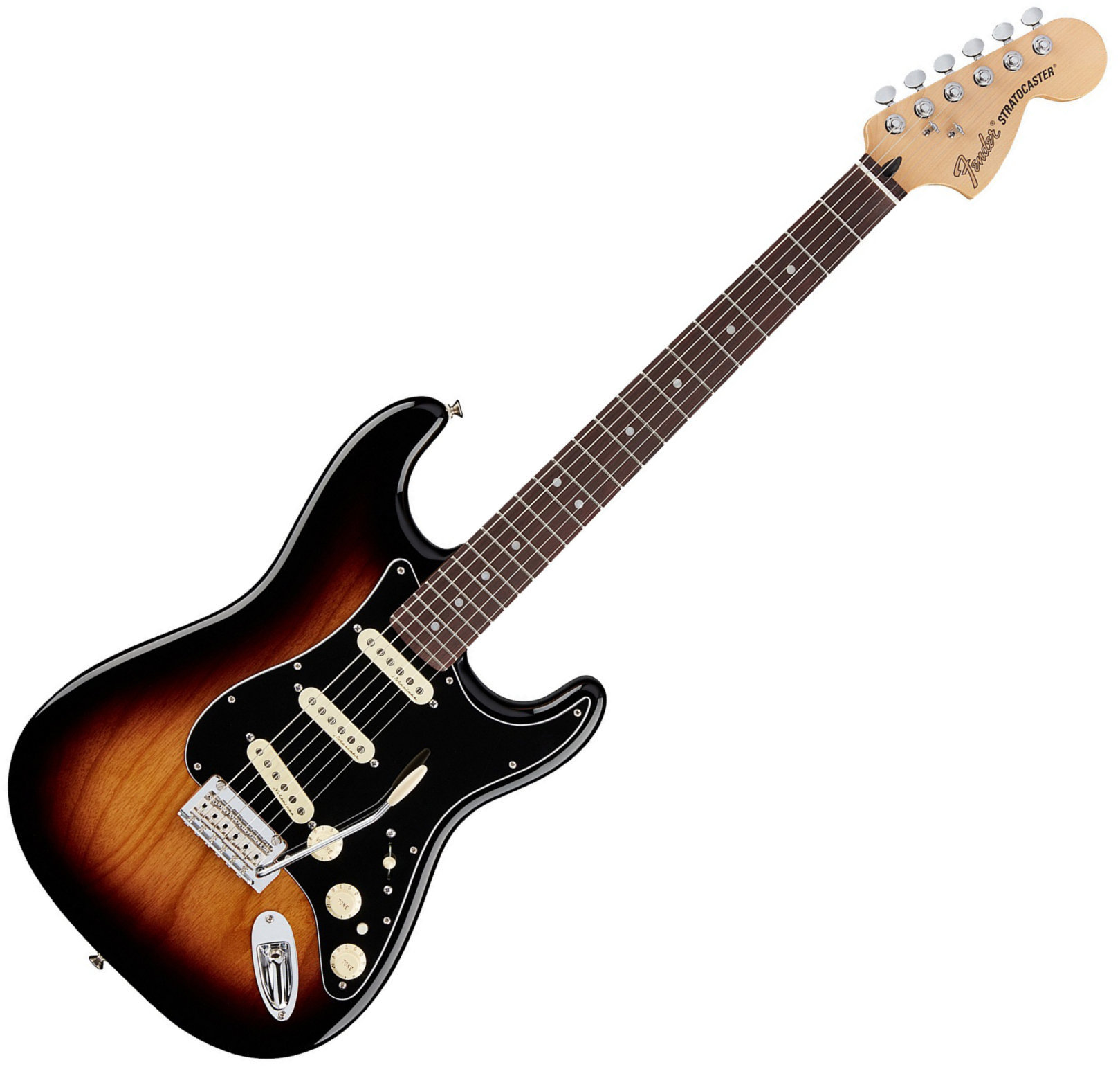 Elektrische gitaar Fender Deluxe Stratocaster RW 2-Color Sunburst