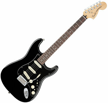 Elektrische gitaar Fender Deluxe Stratocaster RW Black - 1