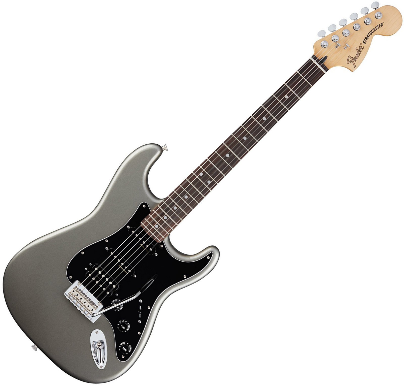 Electric guitar Fender Deluxe Stratocaster HSS RW Tungsten