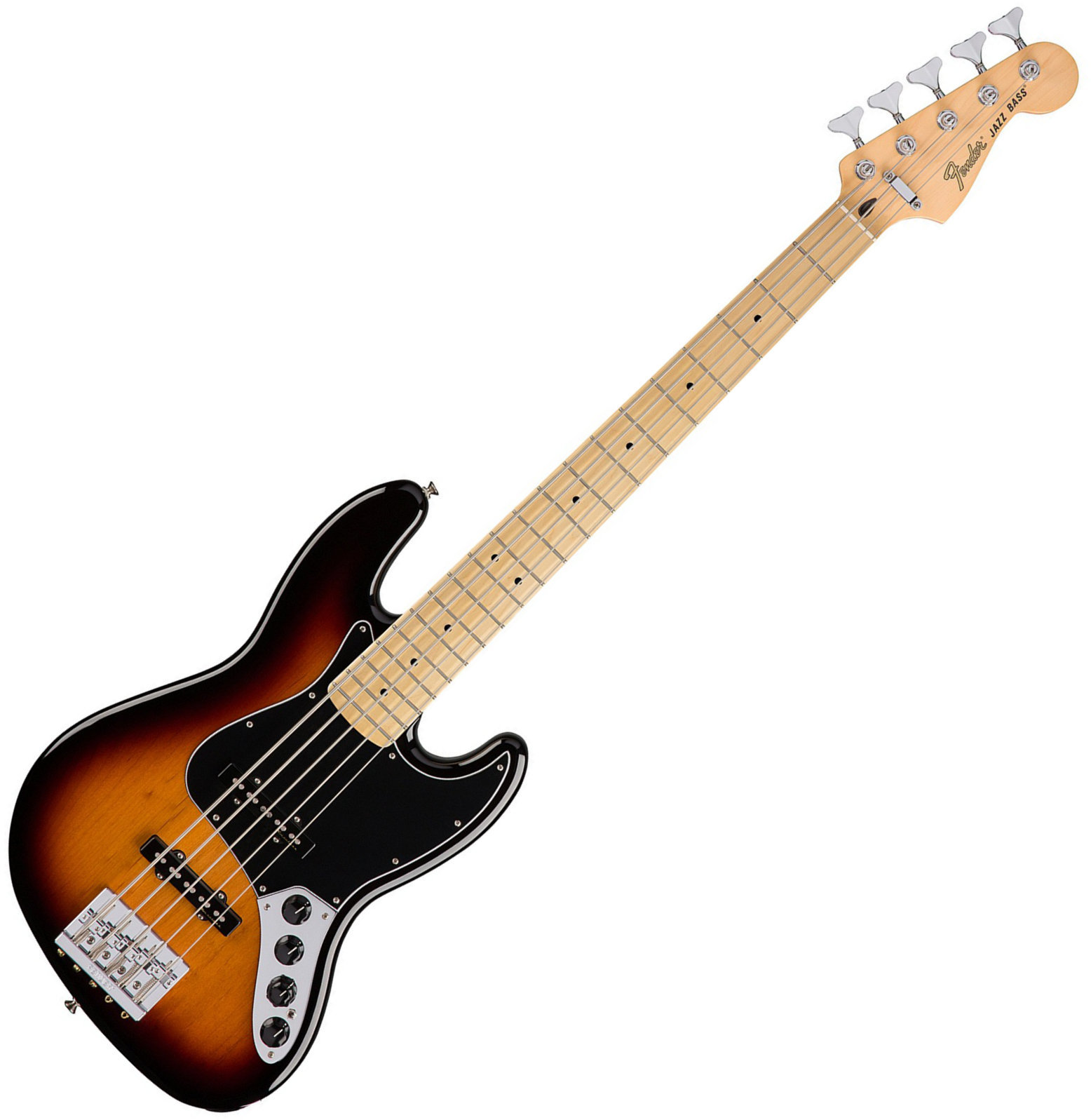 5-strunná baskytara Fender Deluxe Active Jazz Bass V MN 3-Tone Sunburst
