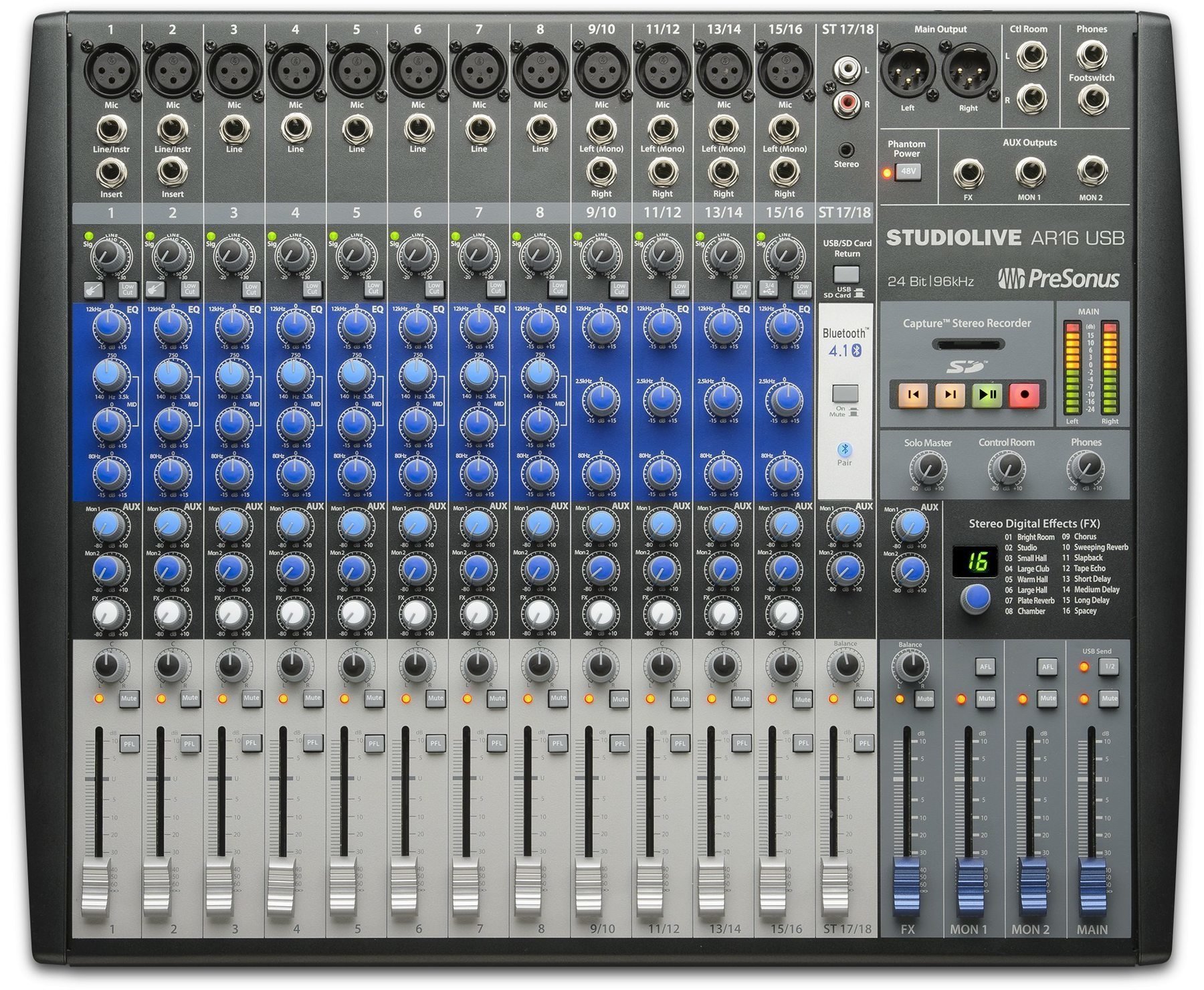 Table de mixage analogique Presonus StudioLive AR16 USB