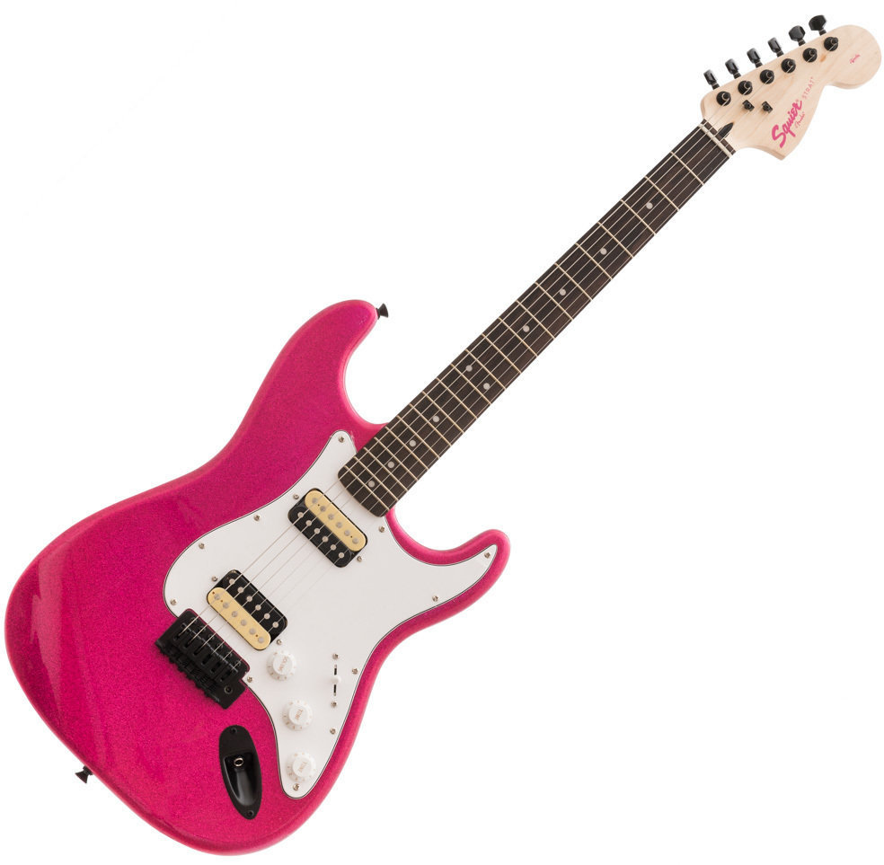 Elektrische gitaar Fender Squier Affinity Strat Sparkle with Tremolo, RW, Candy Pink LTD