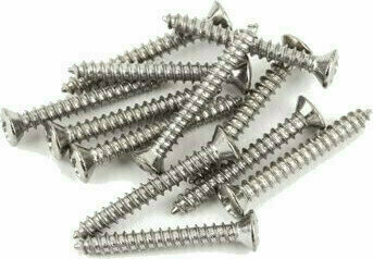 Resortes, tornillos Fender Bass/Telecaster Bridge/Strap Button Mounting Screws Phillips-Head Plata - 1