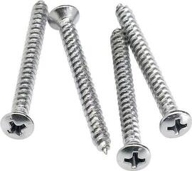 Vedrud, kruvid Fender Neck Mounting Screws Chrome 4 Pack