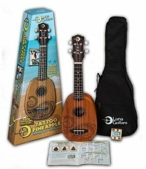 Soprano ukulele Luna UKE TATTOO Soprano ukulele Hawaiian Tattoo Design - 1