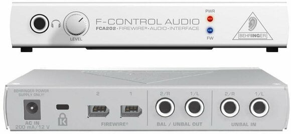 FireWire-audio-omzetter - geluidskaart Behringer FCA 202 F-CONTROL AUDIO - 1