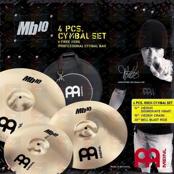 Set de cymbales Meinl MB 10 14 18 20