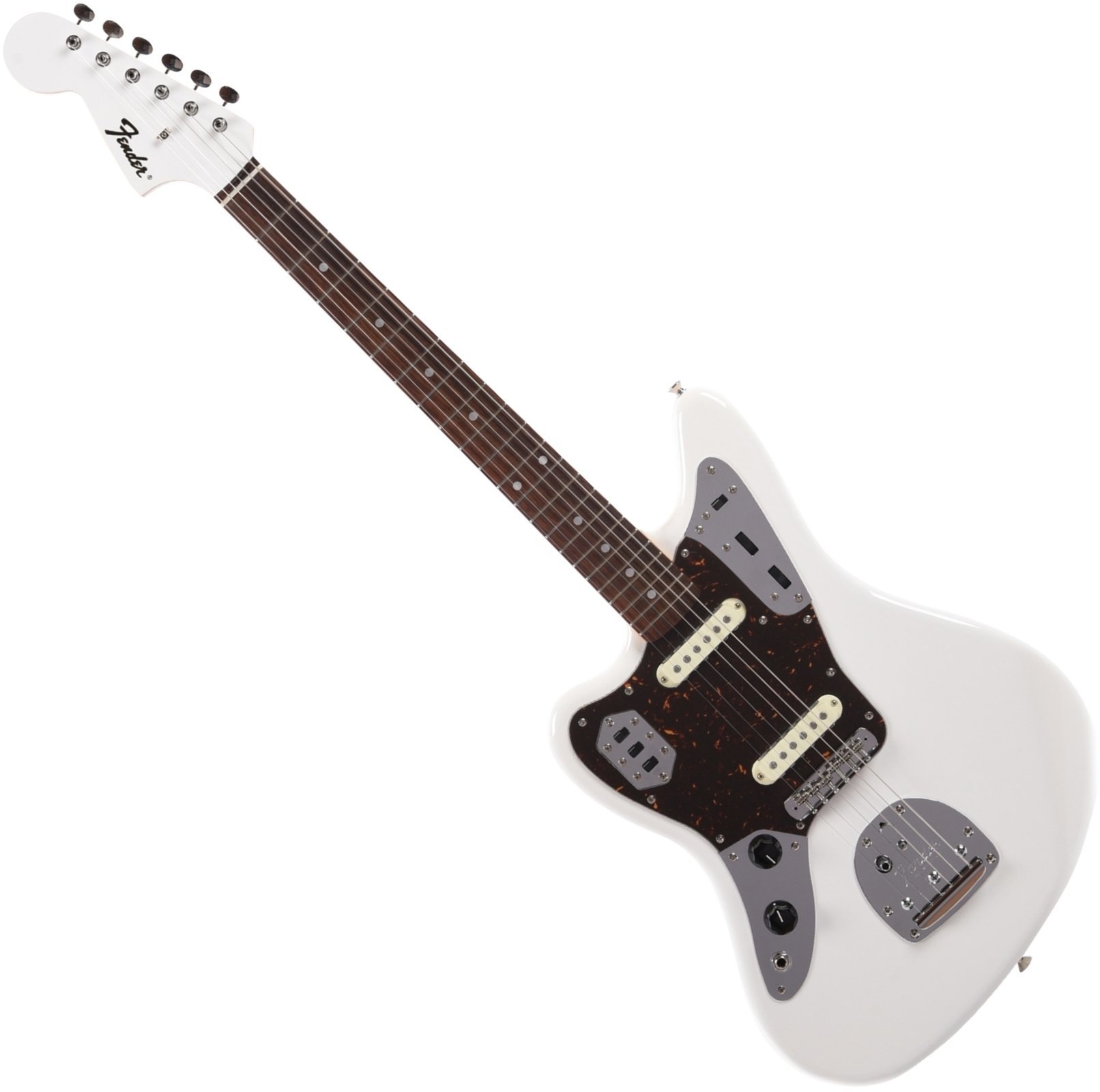 Guitare électrique Fender LTD Traditional '60 Jaguar RW LH Arctic White