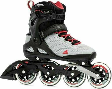 Patine în linie Rollerblade Sirio 90 W Light Grey/Geranium 250 - 1