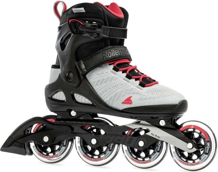 Roller Skates Rollerblade Sirio 90 W Light Grey/Geranium 255