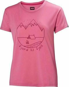 Тениска Helly Hansen W Skog Graphic Azalea Pink M Тениска - 1
