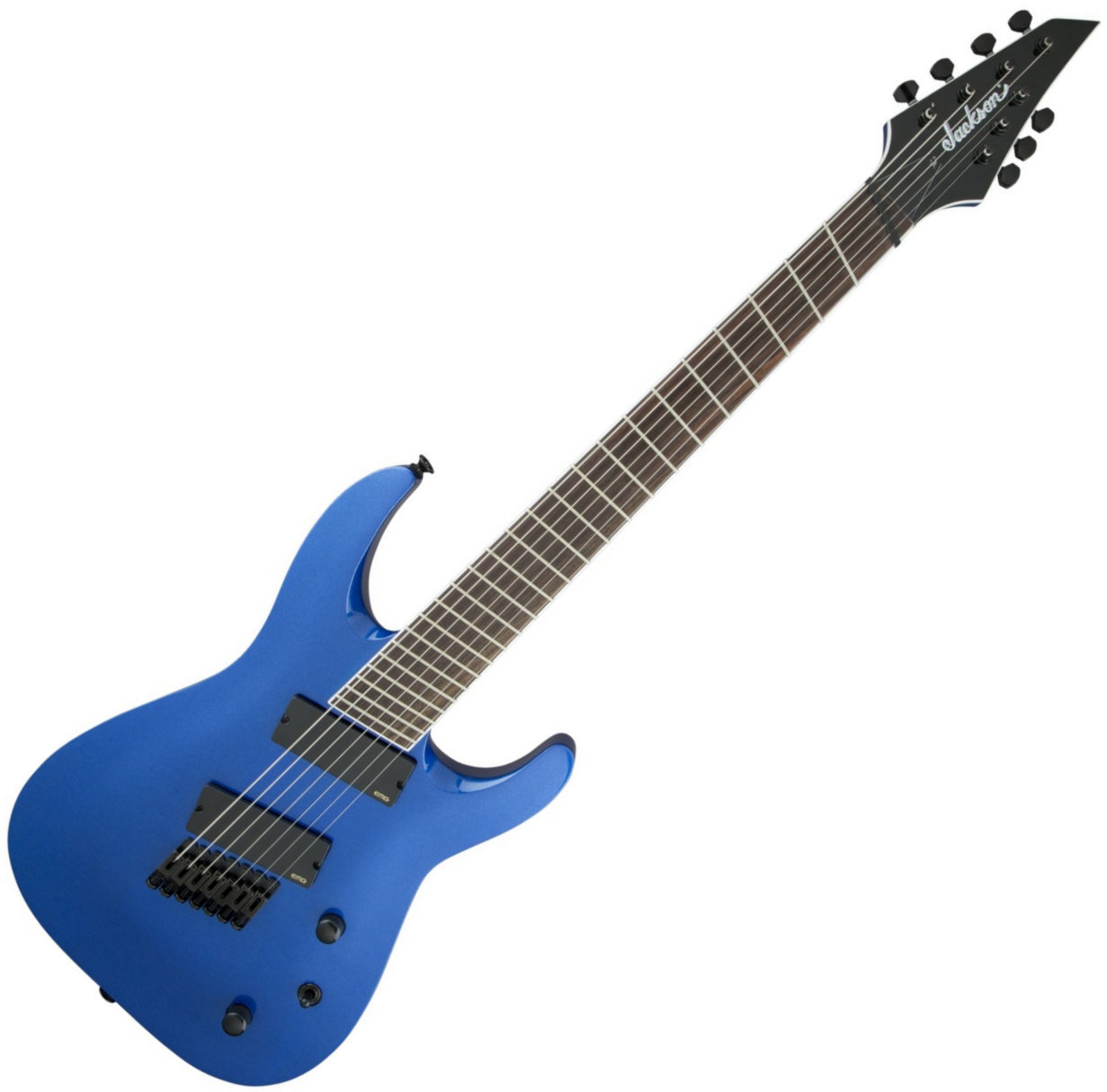 Elektryczna gitara multiscale Jackson X Series SoloistTM Archtop SLAT7 FF, RW, Metallic Blue
