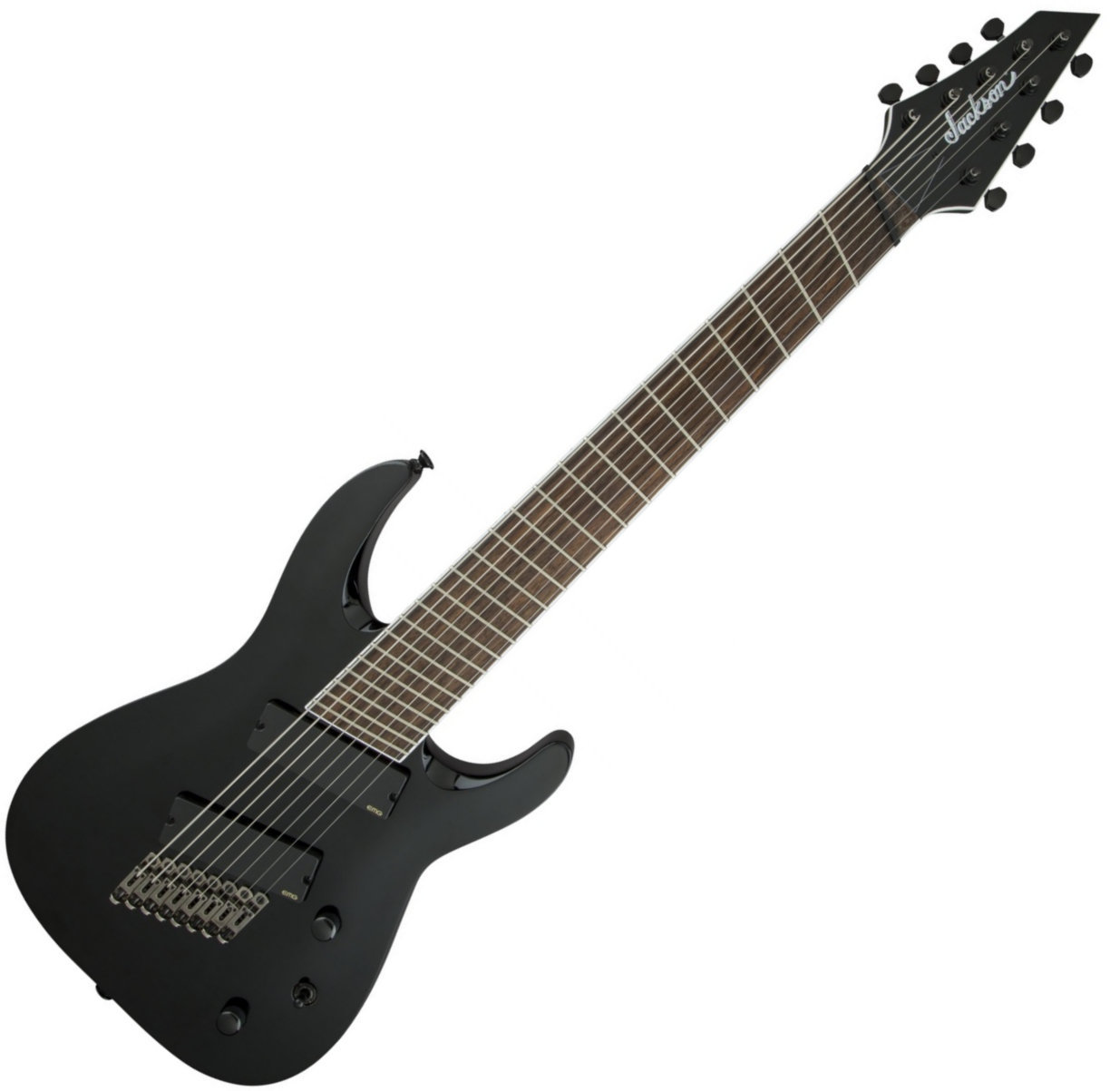 Elektryczna gitara multiscale Jackson X Series SoloistTM Archtop SLAT8 FF, RW, Gloss Black