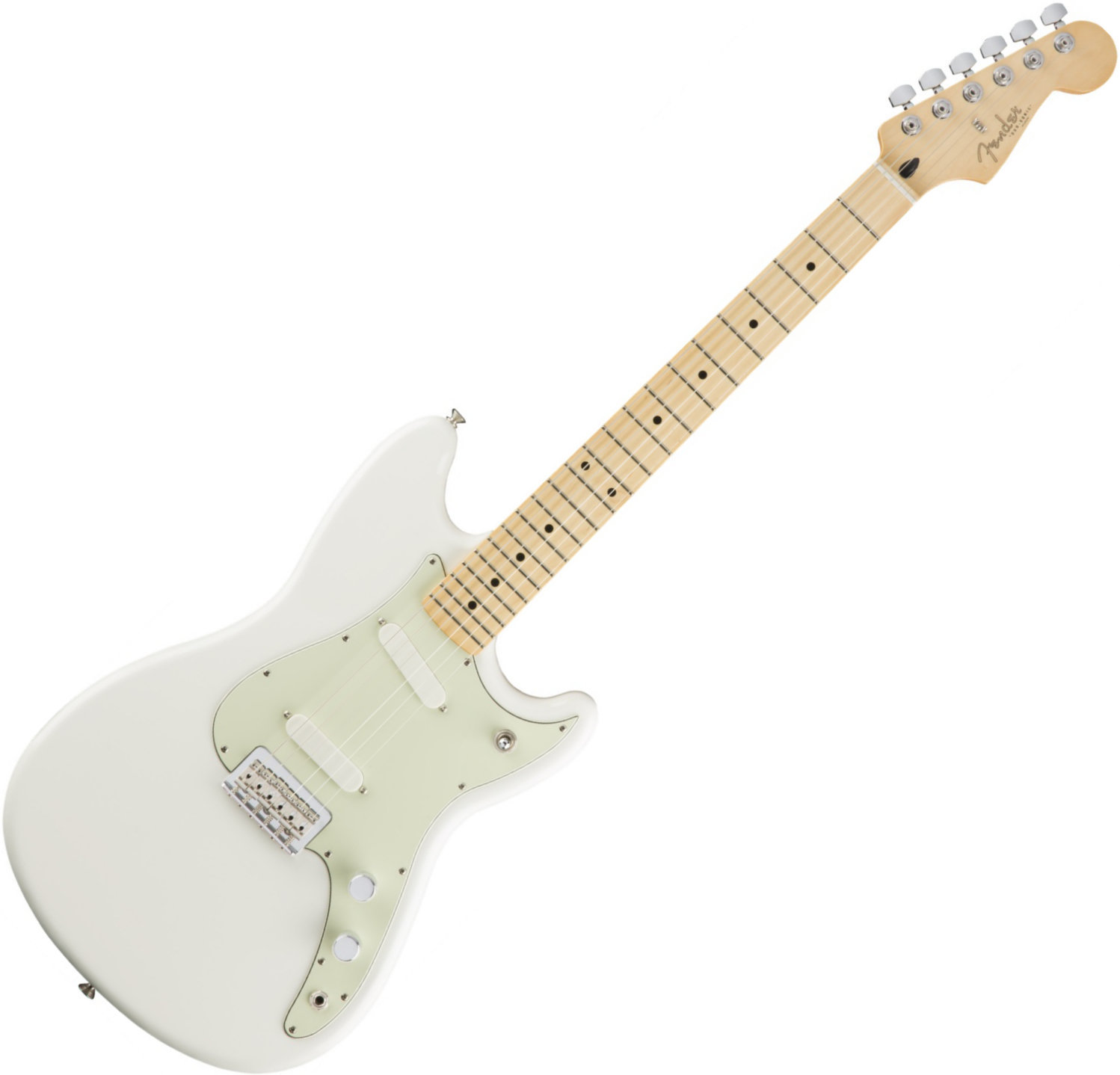 Elektriska gitarrer Fender Duo-Sonic Maple Fingerboard Aged White