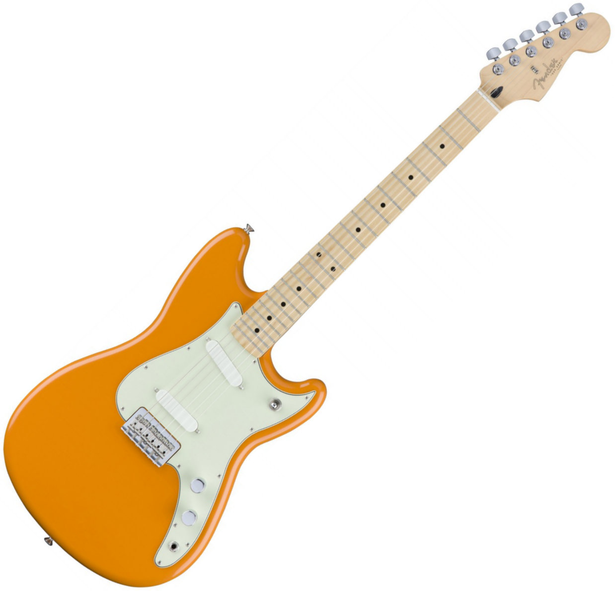 Chitară electrică Fender Duo-Sonic, Maple Fingerboard, Capri Orange