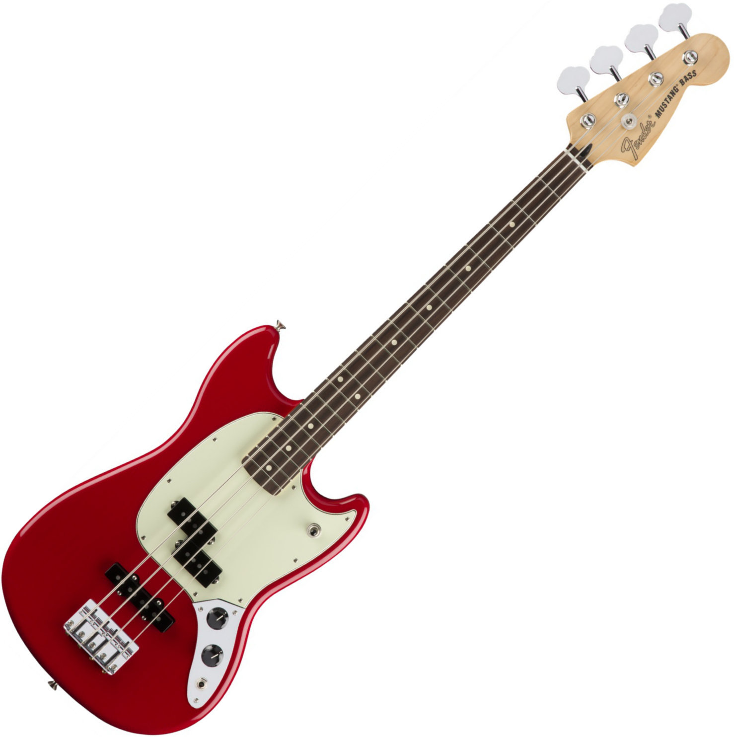 4-string Bassguitar Fender Mustang Bass PJ RW Torino Red