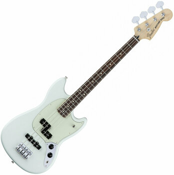 Електрическа бас китара Fender Mustang Bass PJ, RW, Sonic Blue - 1