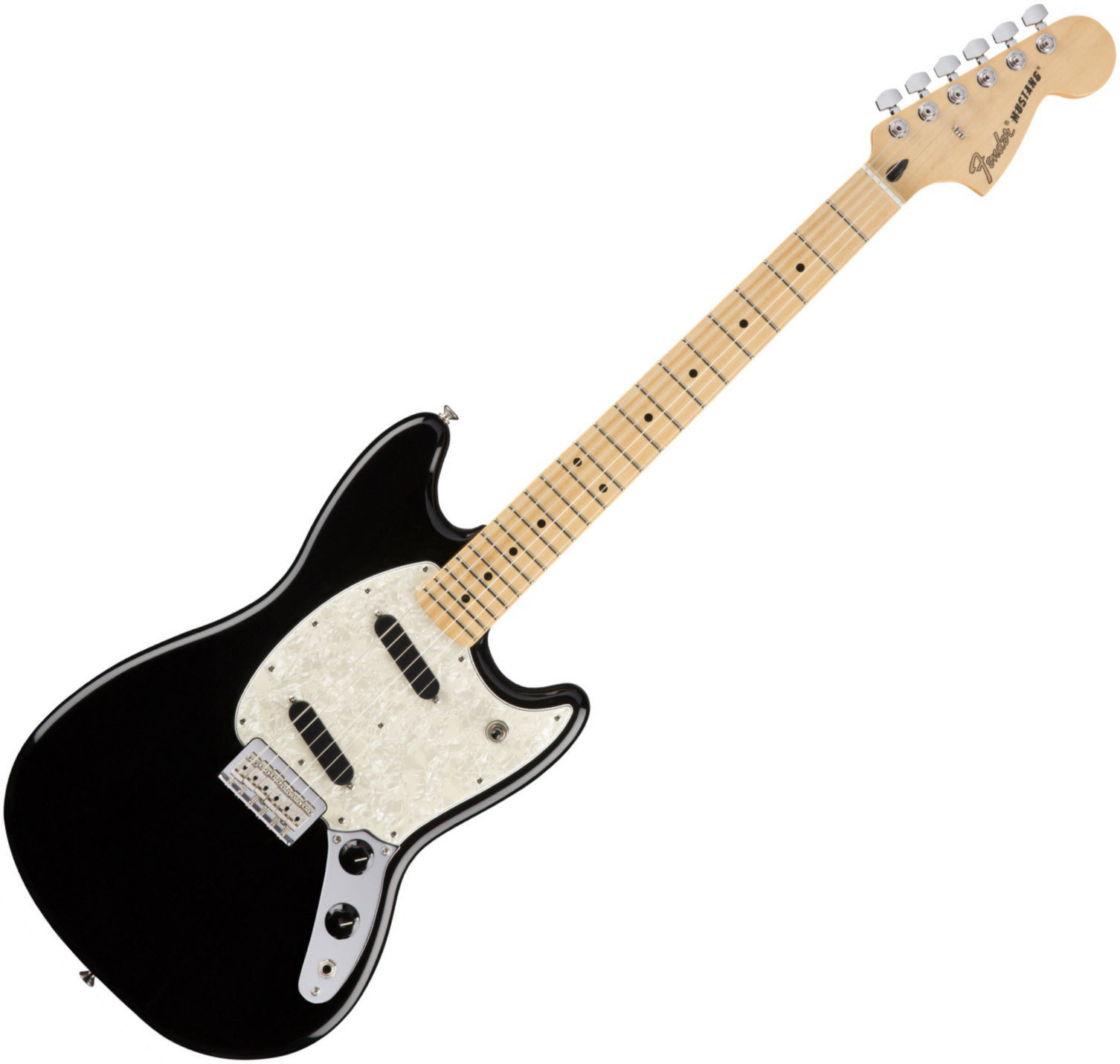 Elektrická gitara Fender Mustang MN Čierna