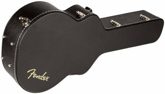 Akusztikus gitár keménytok Fender Flat-Top Jumbo Acoustic Guitar Case, Black - 1