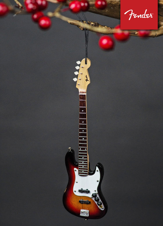 Outros acessórios de música Fender Christmas Ornament 6'' Jazz Bass Sunburst