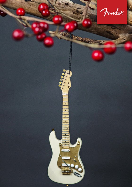 Kiti muzikos priedai Fender Christmas Ornament 6" 50'S Strat