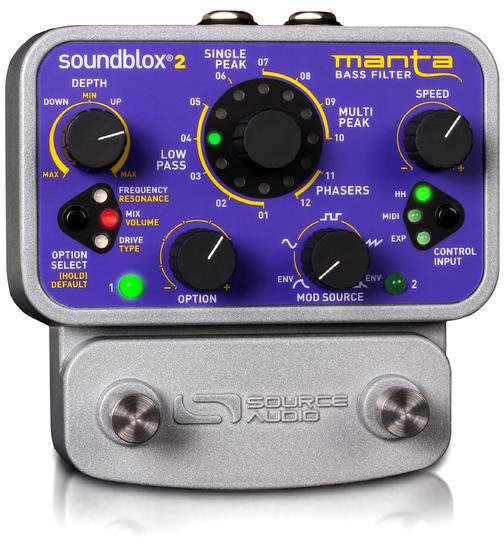 Bassokitaran efektipedaali Source Audio Soundblox2 Manta Bass Filter