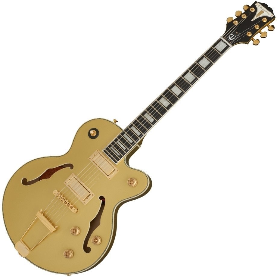 Halvakustisk guitar Epiphone Uptown Kat ES Topaz Gold Metallic