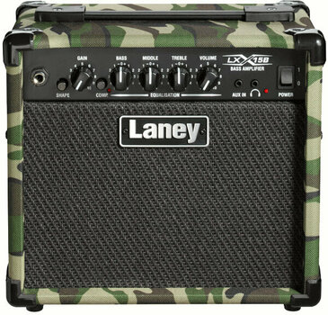 Amplificador combo pequeno para baixo Laney LX15B Camo - 1