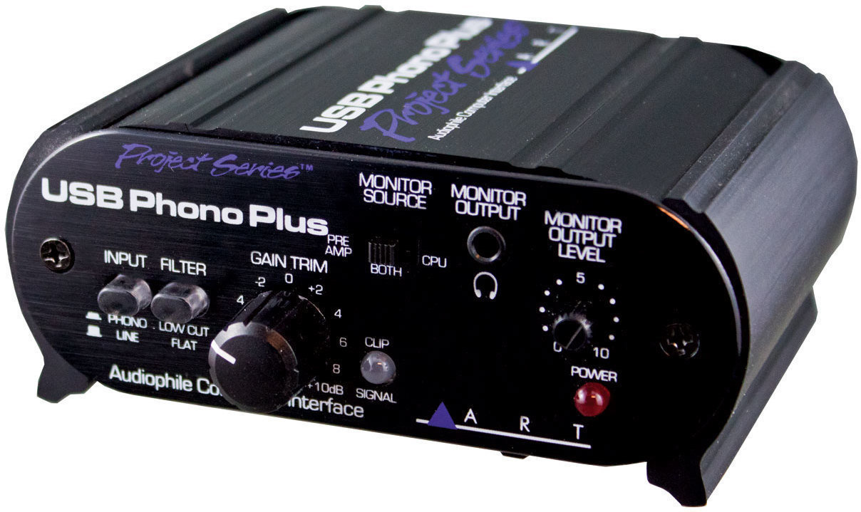 Phono Preamplifier ART USB Phono Plus Project Series