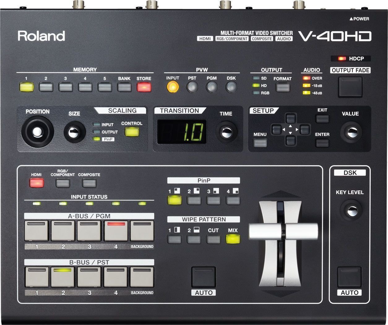 Mesa de mistura de vídeo/AV Roland V-40HD