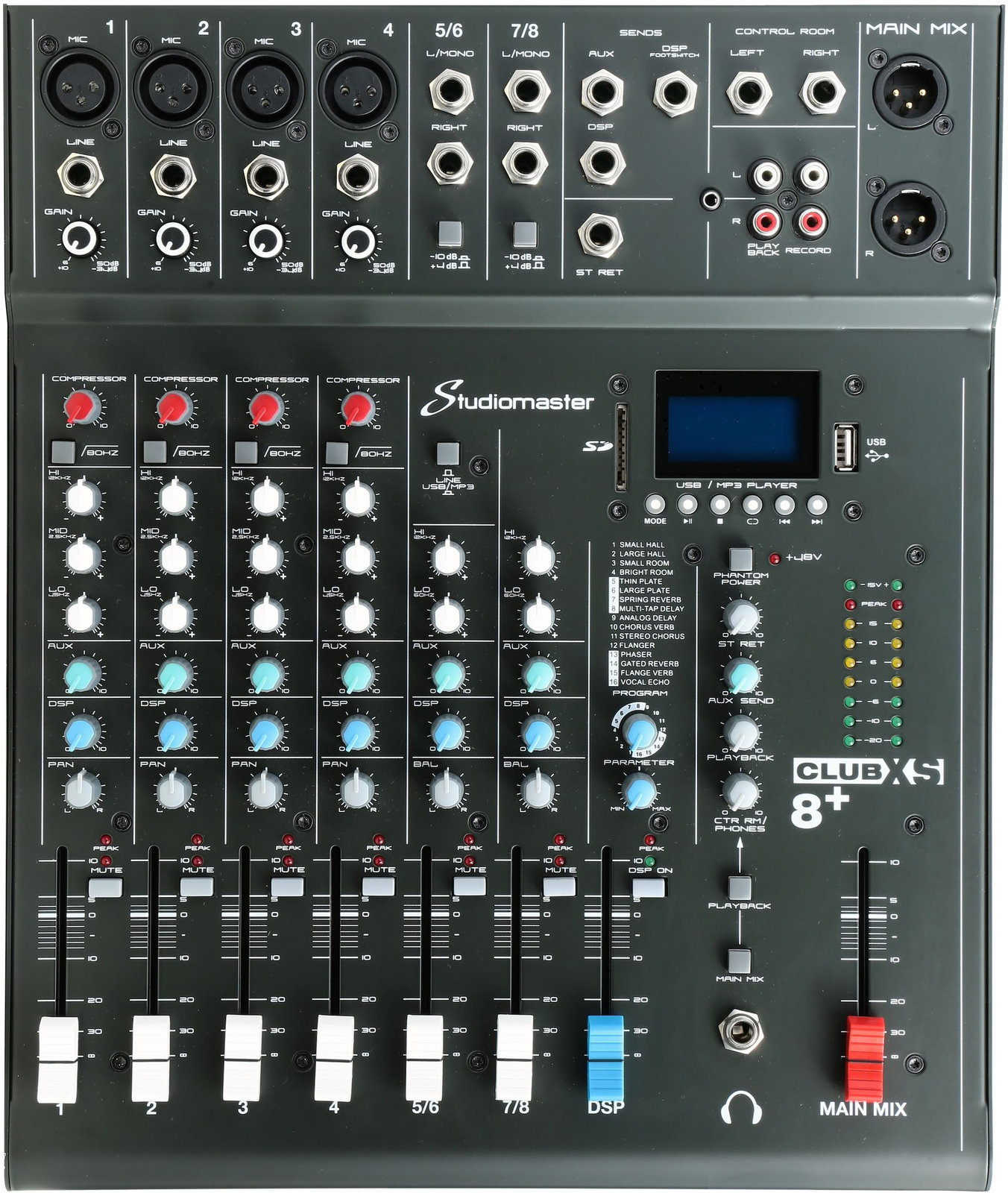Mixer analog Studiomaster Club XS8+