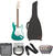 Elektrische gitaar Fender Squier Affinity Series Stratocaster HSS IL Race Green Deluxe SET Race Green