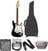 Guitare électrique Fender Squier Affinity Series Stratocaster IL Black Deluxe SET Black Guitare électrique