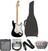 Guitare électrique Fender Squier Affinity Series Stratocaster MN Black Deluxe SET Noir
