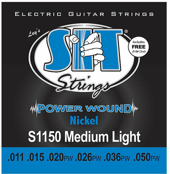 Struny pre elektrickú gitaru SIT Strings S1150 Power - 1