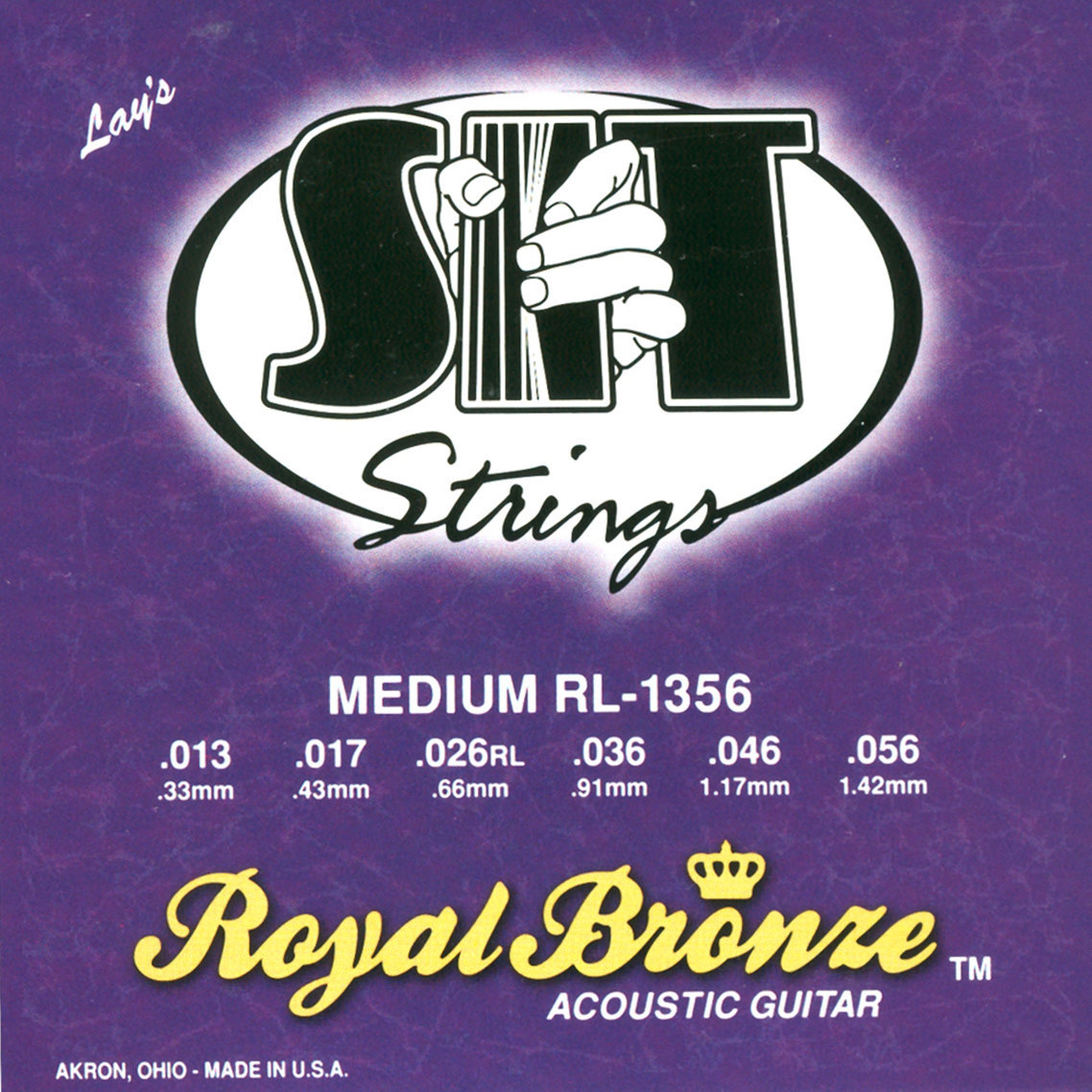 Saiten für Akustikgitarre SIT Strings RL1356 Royal Bronze Acoustic Medium