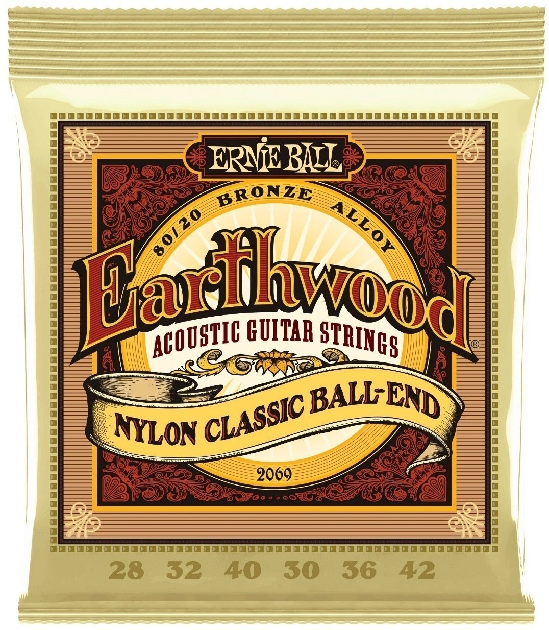 Nylonové struny pro klasickou kytaru Ernie Ball 2069 Earthwood