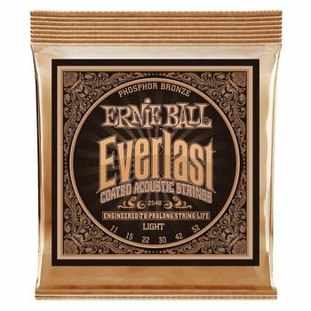 Struny do gitary akustycznej Ernie Ball 2548 Everlast - 1