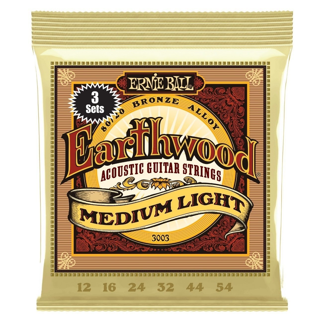 Ernie Ball 3003 Earthwood 3-Pack