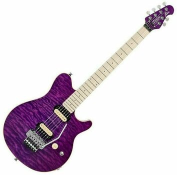 Electric guitar Sterling by MusicMan AX40D Translucent Purple - 1