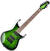 7-strängad elgitarr Sterling by MusicMan John Petrucci JP70 Translucent Green Burst